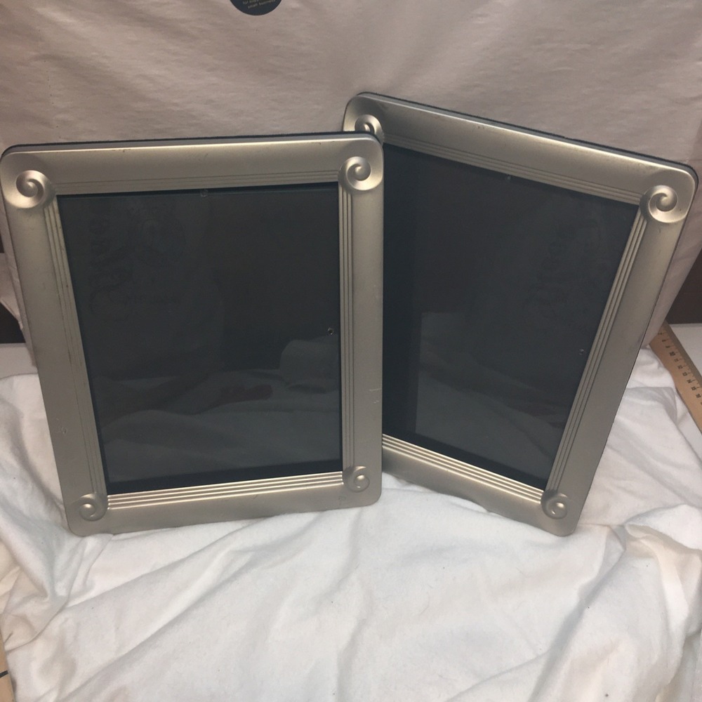 Silver Satin Art Deco Photo Frames Fetco Size 9.5 X 7.5 - Picture 15 of 15